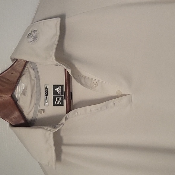 Adidas Golf Shirt  - size M - white - clima cool - GUC - K - Picture 2 of 8